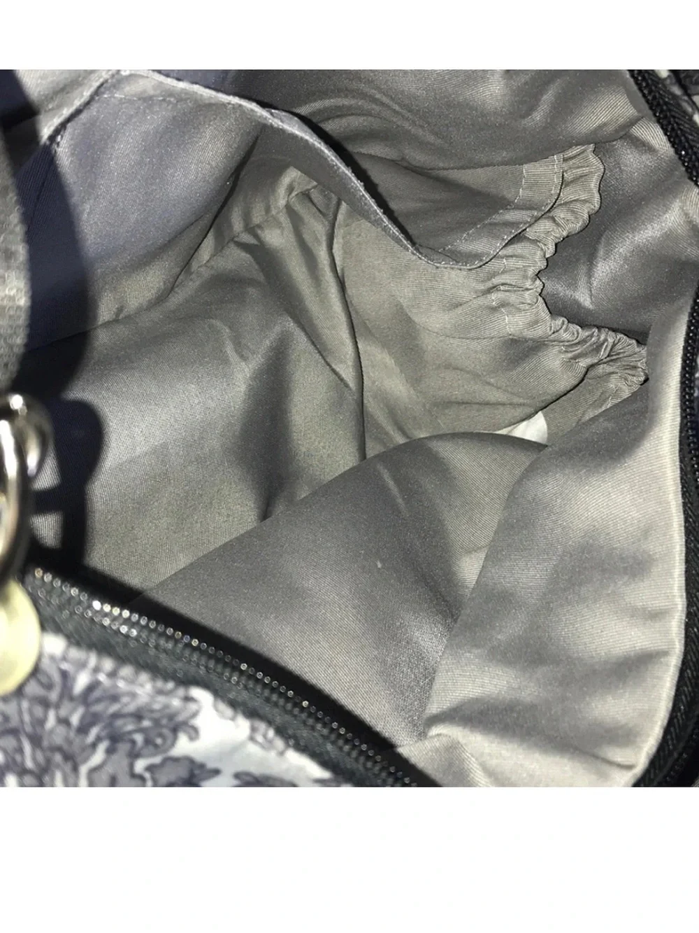 Bumble Taylor grey damask transitional diaper tote bag